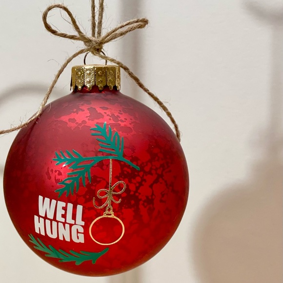 WELL HUNG- HANDMADE CHRISTMAS GLASS RED ORNAMENT - Picture 7 of 16